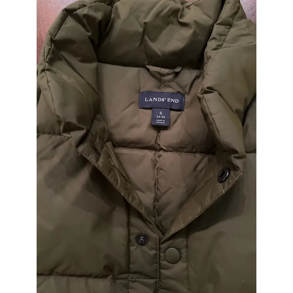 Lands’ End Quilted Down Vest S - Picture 4 of 5